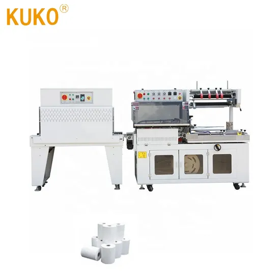 Automatic L Bar Shrink Wrpping Machine Packaging Equipment for Cigarettes Cases Plastic Tableware Disposables Wrapping 