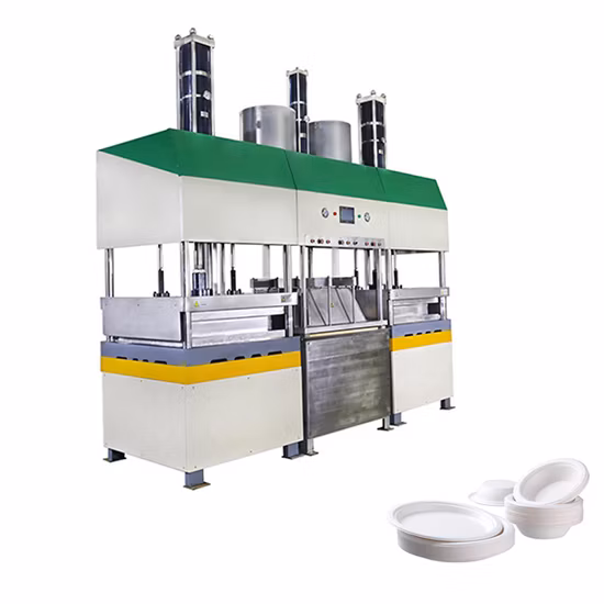 Low Price Automatic Biodegradable Sugarcane Bagasse Paper Pulp Molding Tableware Machine Plate Box Bowl Tray Making Machine