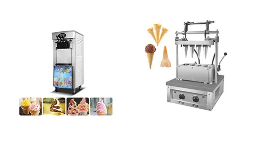 Semi Automatic Ice Cream Cone Maker Waffle Coffee Cup Holderice Cream Tray Ice Cream Cone Machine 