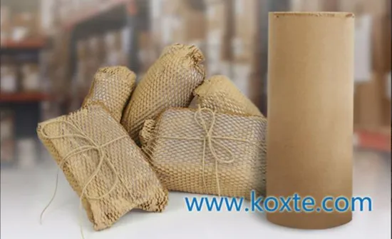 High End Gifts Packaging Kraft Honeycomb Die Cut Paper Cushion Making Machine 