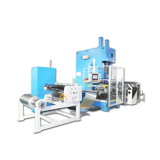 High End Multi Cavity Automatic Aluminum Foil Container Foil Food Container Packaging Making Machine 